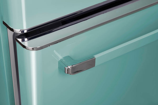 UNIQUE Classic Retro 17.7-cu ft Counter-Depth Bottom-Freezer Refrigerator with Ice Maker ( Ocean Mist Turquoise ) ENERGY STAR Certified