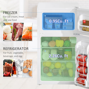 GZMR 3.2-cu ft with Freezer ( White )