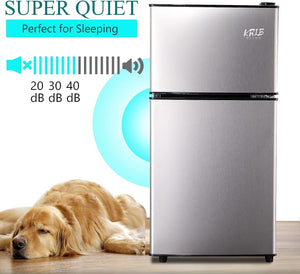 Runesay 3.5-cu ft with Freezer ( Silver ) Garage Ready