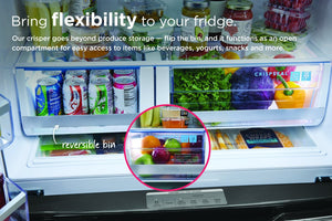 Frigidaire Gallery Counter-Depth 22.1-cu ft 4 -Door French Door Refrigerator with Ice Maker with Water Dispenser ( Fingerprint Resistant Stainless Steel ) ENERGY STAR Certified
