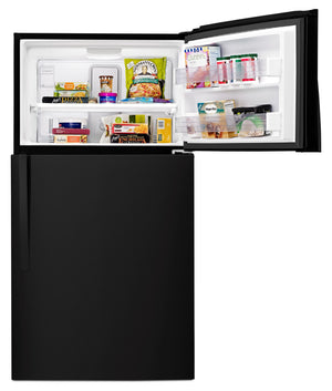 Whirlpool 21.3-cu ft Top-Freezer Refrigerator ( Black ) ENERGY STAR Certified