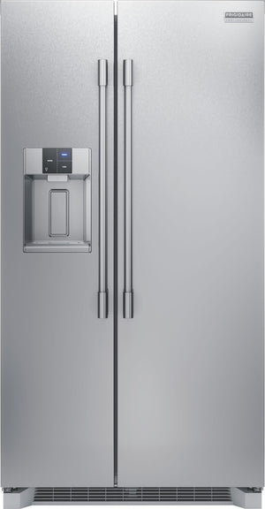 Frigidaire Professional 22.3-cu ft Counter-Depth Side-by-Side Refrigerator with Ice Maker ,Water and Ice Dispenser ( Smudge-Proof Stainless Steel ) ENERGY STAR Certified