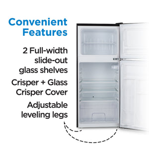 Commercial Cool 4.5-cu ft Mini Fridge with Freezer ( Black )