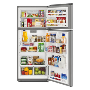 Whirlpool 16.3-cu ft Top-Freezer Refrigerator ( Stainless Steel )