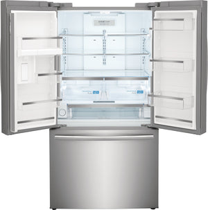 Frigidaire Gallery Counter-Depth 23.3-cu ft 3 -Door French Door Refrigerator with Ice Maker with Water Dispenser ( Fingerprint Resistant Stainless Steel ) ENERGY STAR Certified