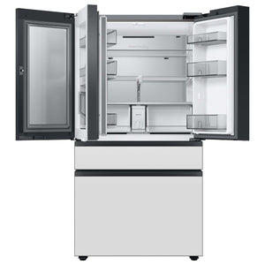 Samsung Bespoke Standard-Depth Beverage Center 28.8-cu ft 4 -Door Smart Compatible French Door Refrigerator with Dual Ice Maker with Water Dispenser and Door within Door ( Panels Sold Separately ) ENERGY STAR Certified