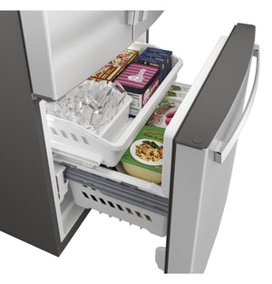 GE Standard-Depth 24.8-cu ft 3 -Door French Door Refrigerator with Ice Maker with Water Dispenser ( Stainless Steel ) ENERGY STAR Certified