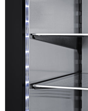 Summit Appliance 1.72-cu ft Built-In Mini Fridge ( Stainless steel door and black cabinet )