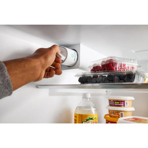 Whirlpool Standard-Depth 29.58-cu ft 3 -Door French Door Refrigerator with Dual Ice Maker with Water and Ice Dispenser ( Print Resist Black Stainless ) ENERGY STAR Certified