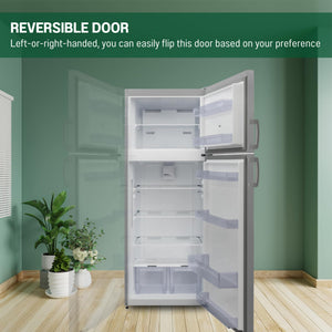 Equator Advanced Appliances 14.3-cu ft Counter-Depth Top-Freezer Refrigerator ( Stainless Steel ) ENERGY STAR Certified