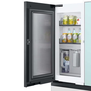 Samsung Bespoke Standard-Depth Beverage Center 28.8-cu ft 4 -Door Smart Compatible French Door Refrigerator with Dual Ice Maker with Water Dispenser and Door within Door ( Panels Sold Separately ) ENERGY STAR Certified