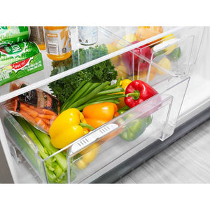 Whirlpool 21.3-cu ft Top-Freezer Refrigerator ( Fingerprint Resistant Black Stainless ) ENERGY STAR Certified