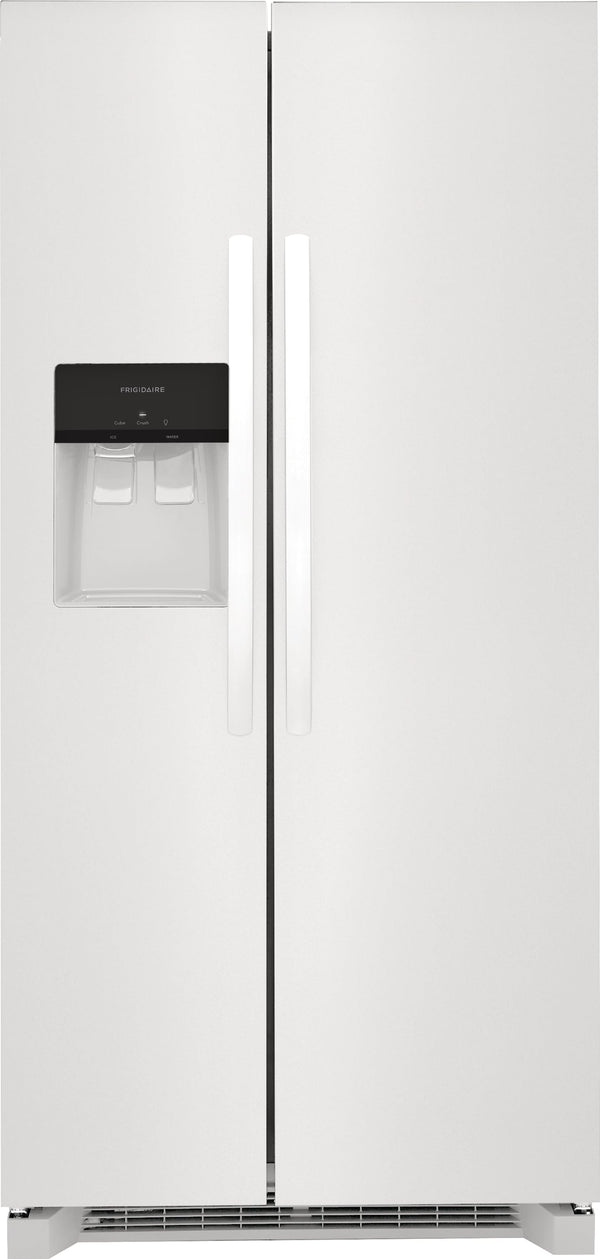 Frigidaire 22.3-cu ft Side-by-Side Refrigerator with Ice Maker ,Water and Ice Dispenser ( White ) ENERGY STAR Certified