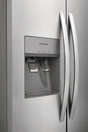 Frigidaire 22.3-cu ft Side-by-Side Refrigerator with Ice Maker ,Water and Ice Dispenser ( Stainless Steel ) ENERGY STAR Certified