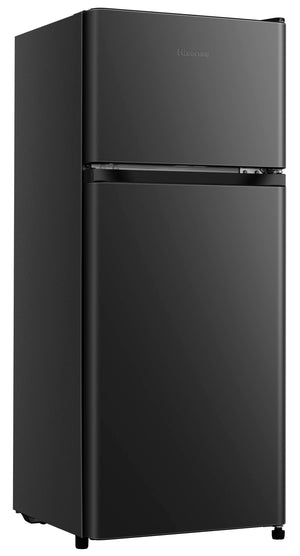 Hisense 4.4-cu ft Mini Fridge with Freezer ( Silver ) ENERGY STAR