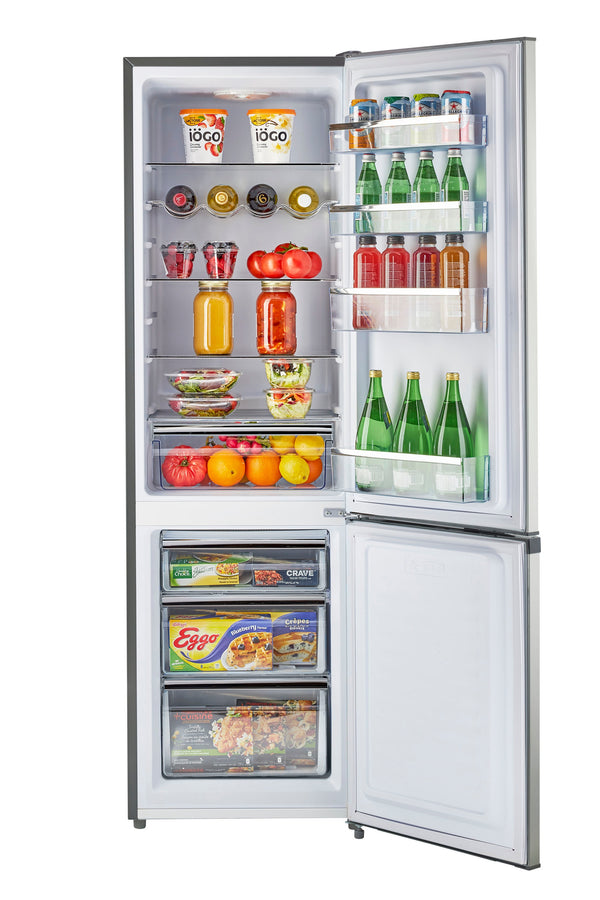 UNIQUE Prestige 8.7-cu ft Counter-Depth Bottom-Freezer Refrigerator Stainless Steel ) ENERGY STAR Certified