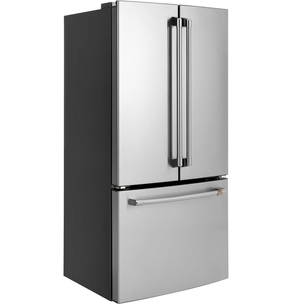 Cafe Counter-Depth 18.6-cu ft 3 -Door French Door Refrigerator with Ice Maker with Water Dispenser ( Stainless Steel ) ENERGY STAR Certified
