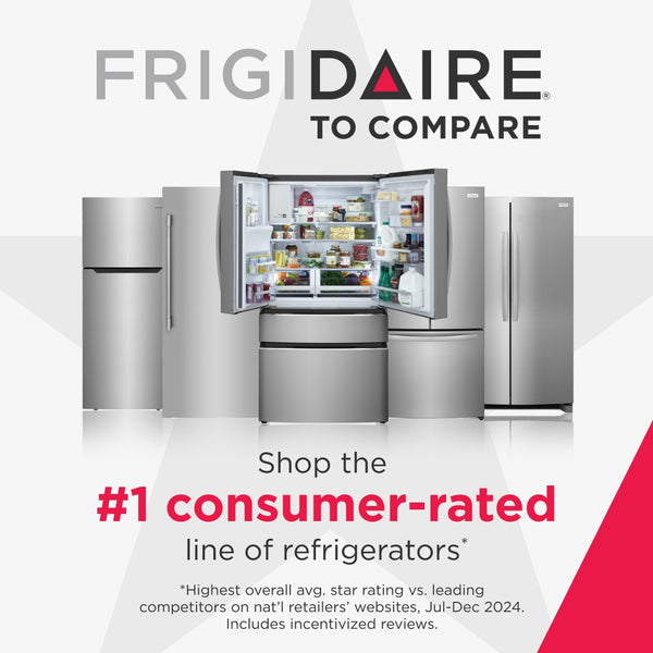 Frigidaire 25.6-cu ft Side-by-Side Refrigerator with Ice Maker ,Water and Ice Dispenser ( White ) ENERGY STAR Certified