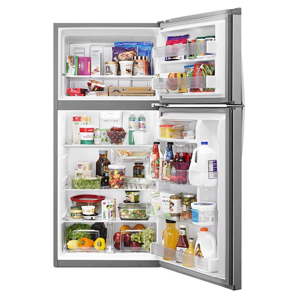 Whirlpool 19.1-cu ft Top-Freezer Refrigerator ( Fingerprint Resistant Metallic Steel )