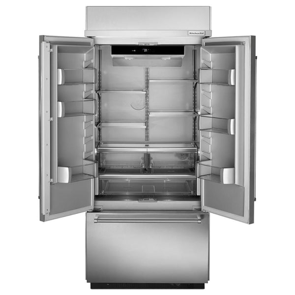 KitchenAid Standard-Depth 20.8-cu ft 3 -Door Built-In French Door Refrigerator with Ice Maker ( Stainless steel )