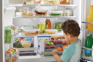 Frigidaire Counter-Depth 21.5-cu ft 4 -Door French Door Refrigerator with Ice Maker with Water and Ice Dispenser ( Smudge-Proof Stainless Steel ) ENERGY STAR Certified