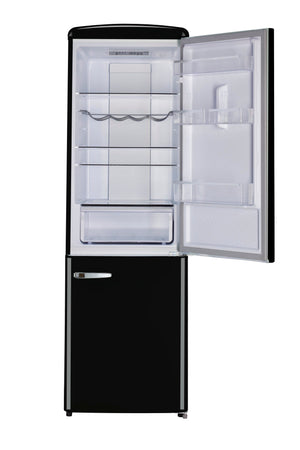 UNIQUE Classic Retro 11.7-cu ft Counter-Depth Bottom-Freezer Refrigerator Midnight Black ) ENERGY STAR Certified