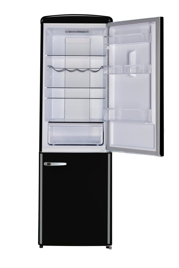 UNIQUE Classic Retro 11.7-cu ft Counter-Depth Bottom-Freezer Refrigerator Midnight Black ) ENERGY STAR Certified