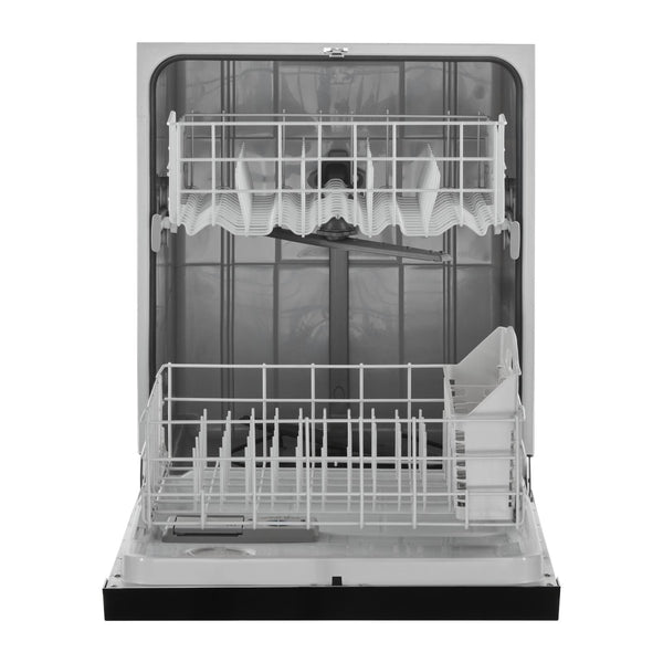 Amana 18.2-cu ft Top-Freezer Refrigerator & Electric Range Suit in Black