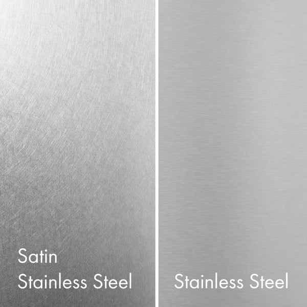 ZLINE KITCHEN & BATH Counter-Depth 19.6-cu ft 3 -Door Built-In French Door Refrigerator with Ice Maker with Water Dispenser ( Satin Stainless Steel, Polished Gold Handle ) ENERGY STAR Certified