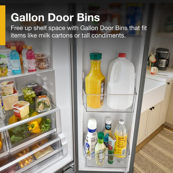 Whirlpool 30.53-cu ft French Door Refrigerator with Ice Maker (Fingerprint Resistant Stainless Finish) ENERGY STAR