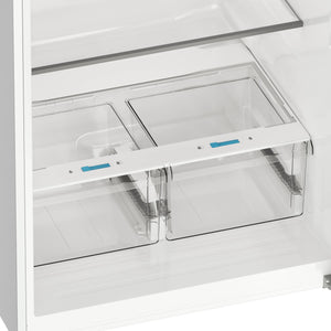 Midea Fingerprint Resistant 20.5-cu ft Top-Freezer Refrigerator ( White ) Garage Ready ENERGY STAR Certified