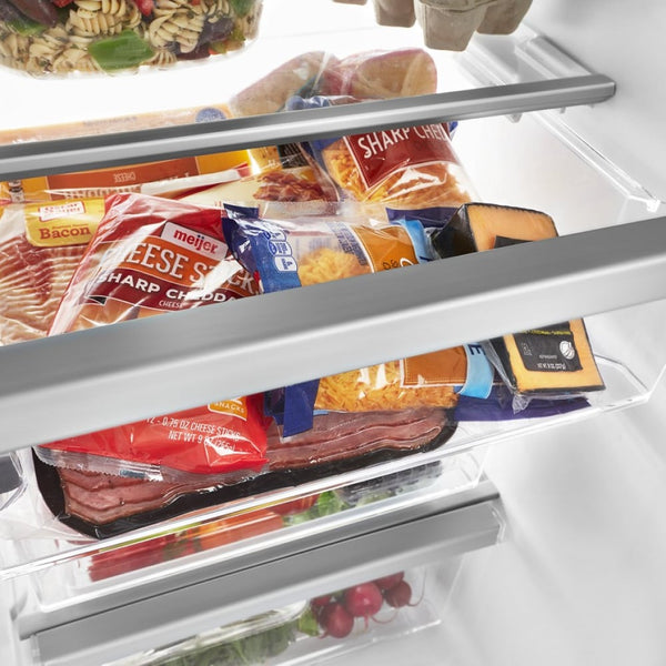 Whirlpool In-Door Can Caddy 21.4-cu ft Side-by-Side Refrigerator with Ice Maker ,Water and Ice Dispenser ( Black )