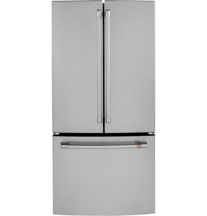 Cafe Counter-Depth 18.6-cu ft 3 -Door French Door Refrigerator with Ice Maker with Water Dispenser ( Stainless Steel ) ENERGY STAR Certified