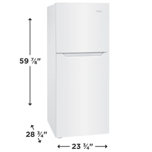 Frigidaire 11.6-cu ft Counter-Depth Top-Freezer Refrigerator ( White ) Garage Ready ENERGY STAR Certified
