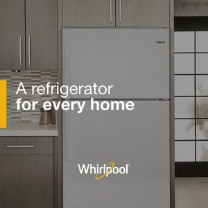Whirlpool 18.2-cu ft Top-Freezer Refrigerator ( Monochromatic Stainless Steel )
