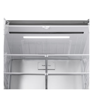LG Standard-Depth 28.6-cu ft 4 -Door Smart Compatible French Door Refrigerator with Dual Ice Maker with Water and Ice Dispenser ( PrintProof Stainless Steel ) ENERGY STAR Certified