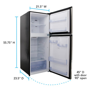 Avanti 7-cu ft Counter-Depth Top-Freezer Refrigerator ( Stainless Steel ) ENERGY STAR Certified