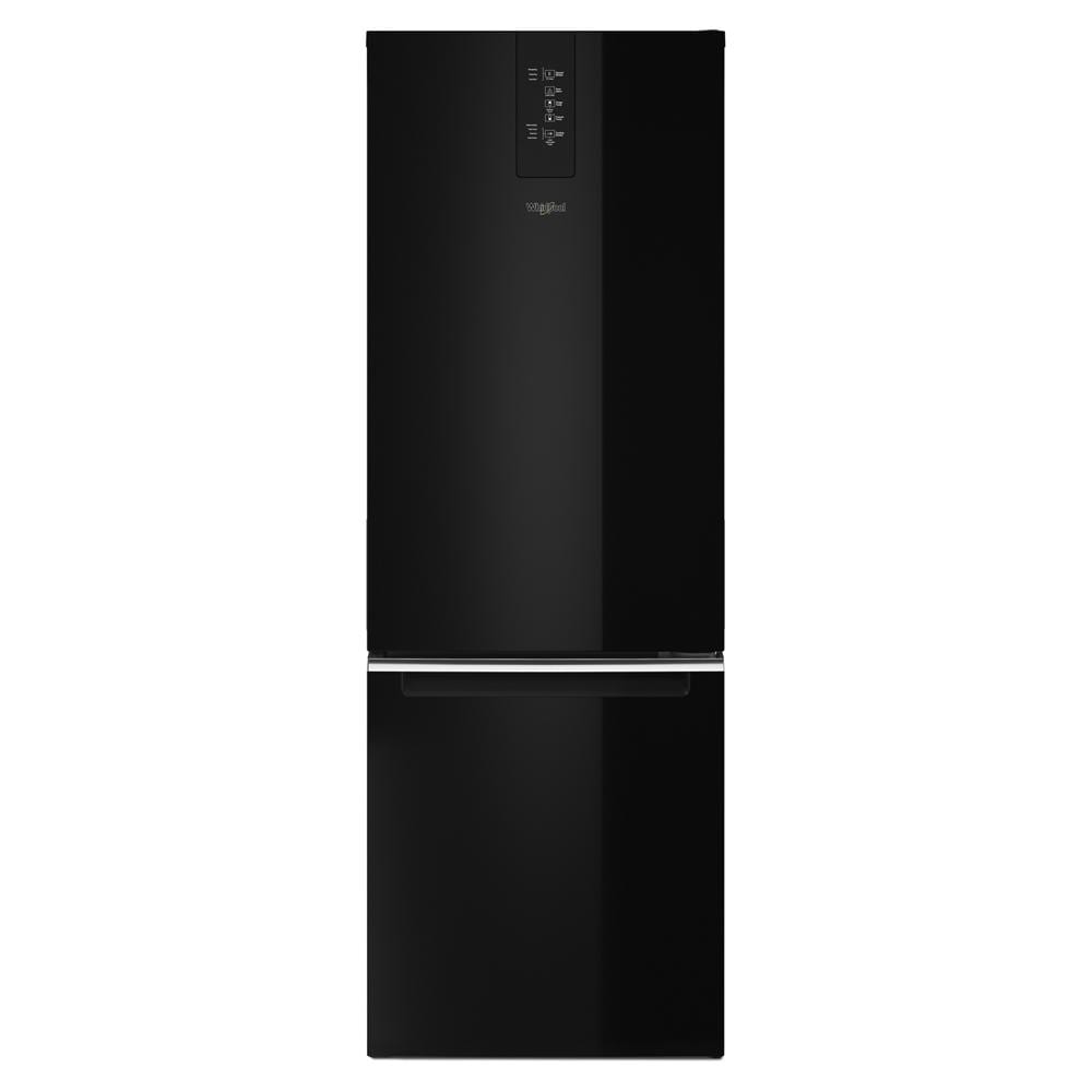 Whirlpool Garage-Ready 12.9-cu ft Counter-Depth Bottom-Freezer Refrigerator Ice Maker Optional (sold separately) ( Black ) Garage Ready
