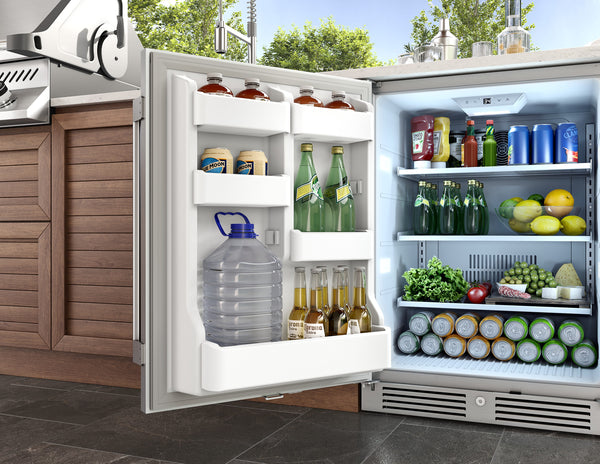 Zephyr Presrv 5.6-cu ft Built-In Mini Fridge ( Stainless Steel ) Garage Ready ENERGY STAR