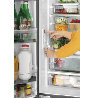 Cafe Counter-Depth 18.6-cu ft 3 -Door French Door Refrigerator with Ice Maker with Water Dispenser ( Stainless Steel ) ENERGY STAR Certified