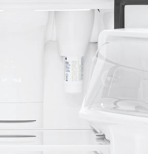 GE 20.9-cu ft Standard-Depth Bottom-Freezer Refrigerator with Ice Maker ( Slate ) ENERGY STAR Certified