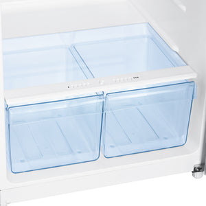 Avanti 10-cu ft Counter-Depth Top-Freezer Refrigerator ( White )