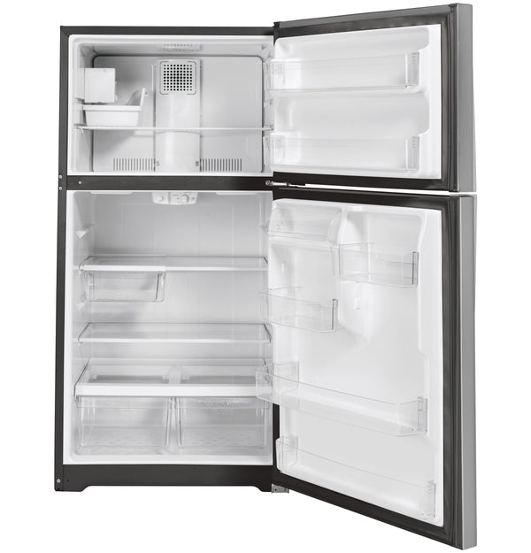 GE 19.1-cu ft Top-Freezer Refrigerator ( Stainless Steel ) ENERGY STAR Certified