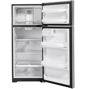 GE 17.5-cu ft Top-Freezer Refrigerator ( Stainless Steel )