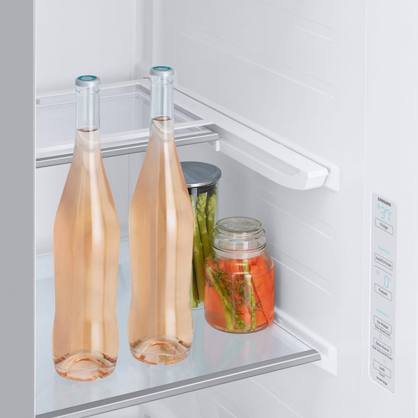 Samsung Bespoke Beverage Center 28-cu ft Side-by-Side Refrigerator Smart Compatible with Dual Ice Maker and Water Dispenser ( Stainless Steel ) ENERGY STAR Certified