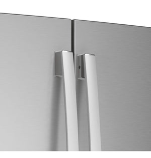 GE Profile Counter-Depth 23.1-cu ft 3 -Door French Door Refrigerator with Ice Maker with Water Dispenser ( Stainless Steel ) ENERGY STAR Certified