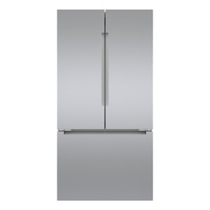 Bosch Counter-Depth 22-cu ft 3 -Door Smart Compatible French Door Refrigerator with Ice Maker with Ice Dispenser ( Stainless Steel ) ENERGY STAR Certified