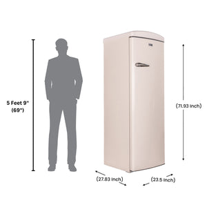 Equator Advanced Appliances 11.12-cu ft Freezerless Refrigerator ( Cream )