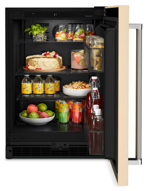 KitchenAid 5-cu ft Built-In Mini Fridge ( Black Cabinet/Stainless Door )