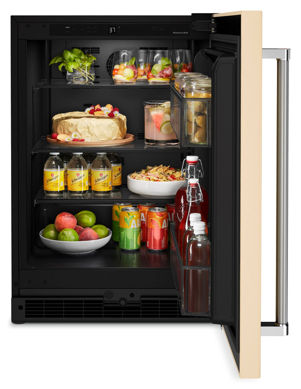 KitchenAid 5-cu ft Built-In Mini Fridge ( Black Cabinet/Stainless Door )